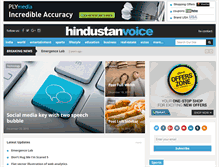 Tablet Screenshot of hindustanvoice.com